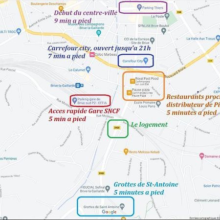 Logement A Brive Avec Terrasse Et Climatisation - Pres De La Gare Et Du Centre-Ville - Wifi Et Stationnement Gratuit Eksteriør bilde